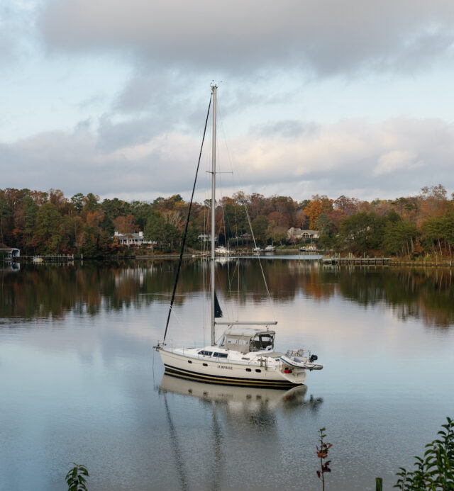 sailboat in the marina